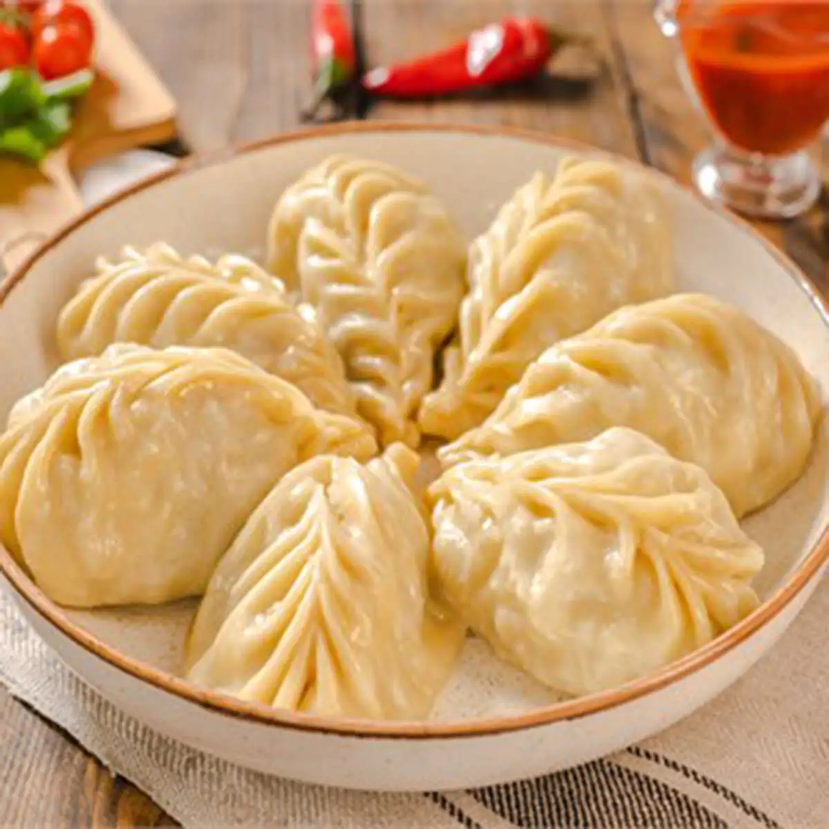 Манты с рубленой бараниной
