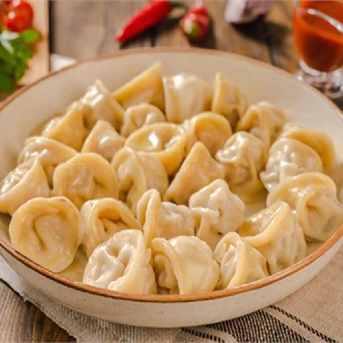 Пельмени со свининой и говядиной