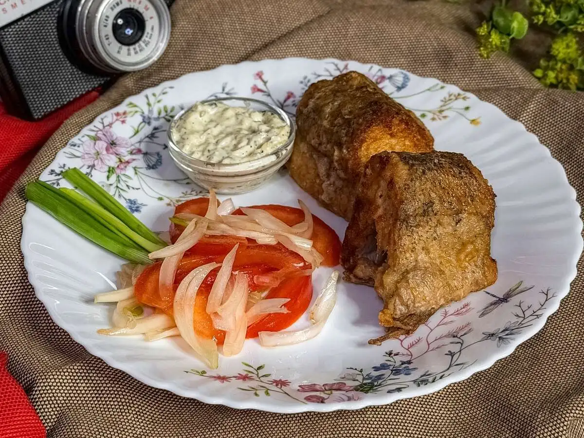 Щука жареная