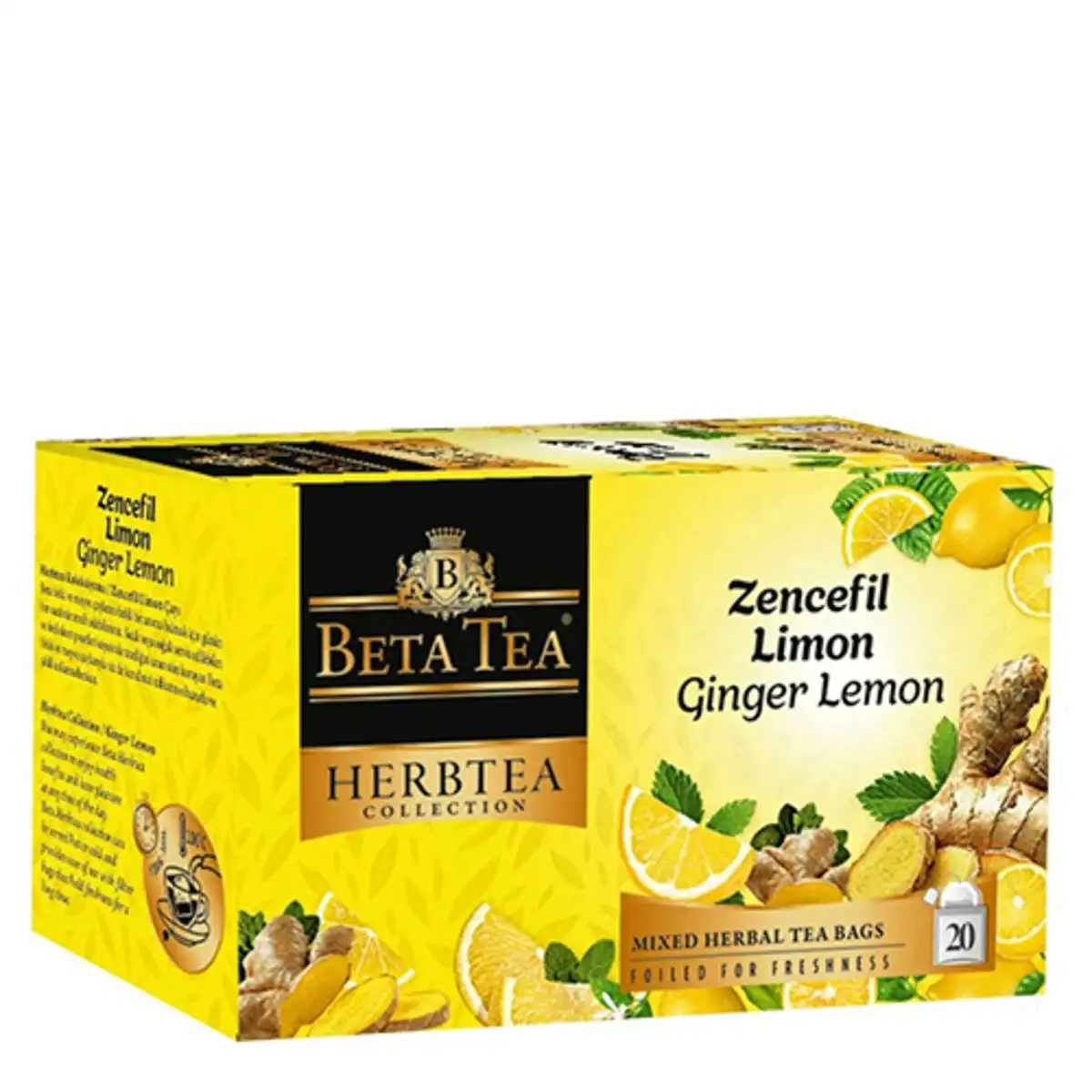 CAY BETA HERBTEA COLLECTION ZENCEFIL LIMON 20*2 QR