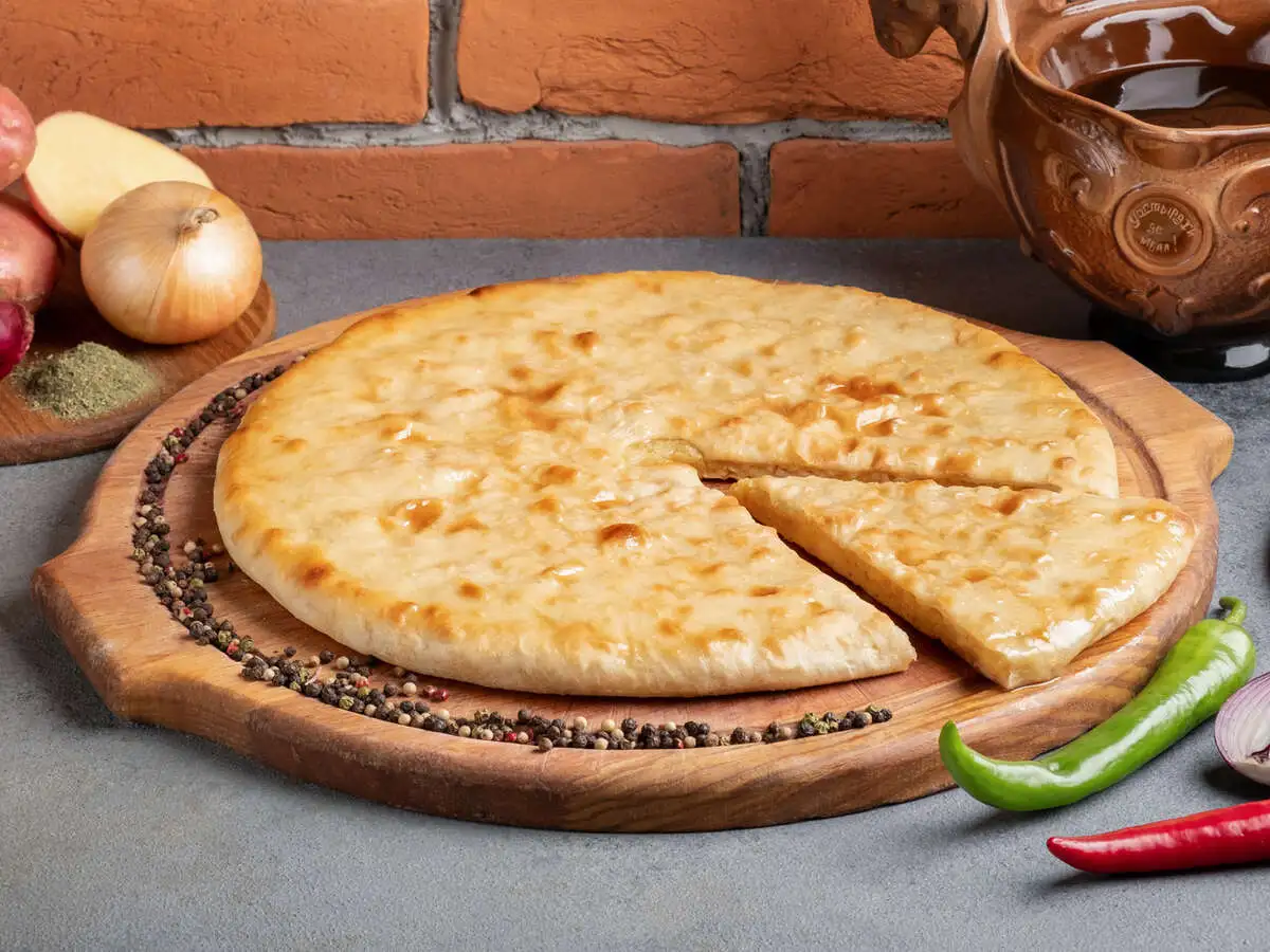 Пирог с картофелем и грибами