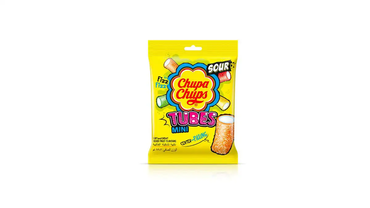 CHUPA CHUPS JELLY SOUR TUBES 70 QR