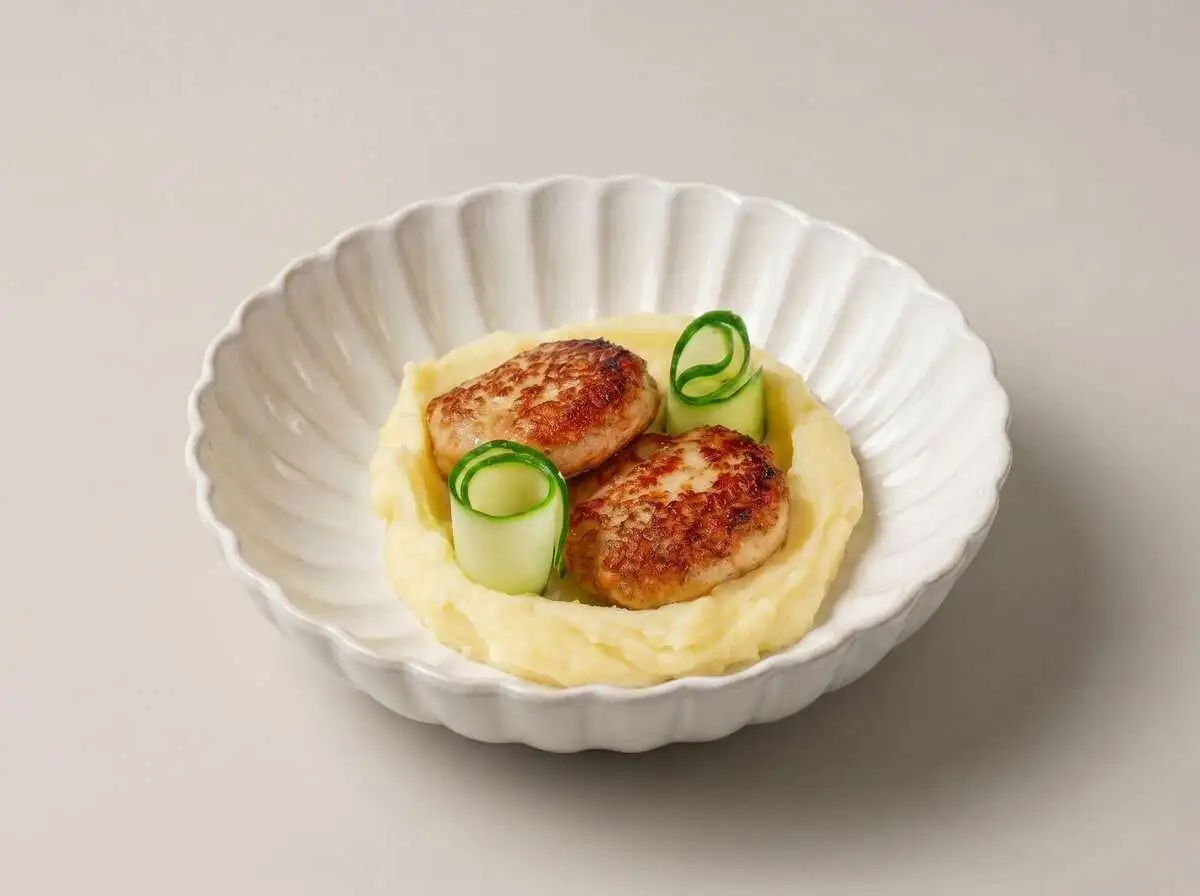 Котлеты куриные с картофельным пюре