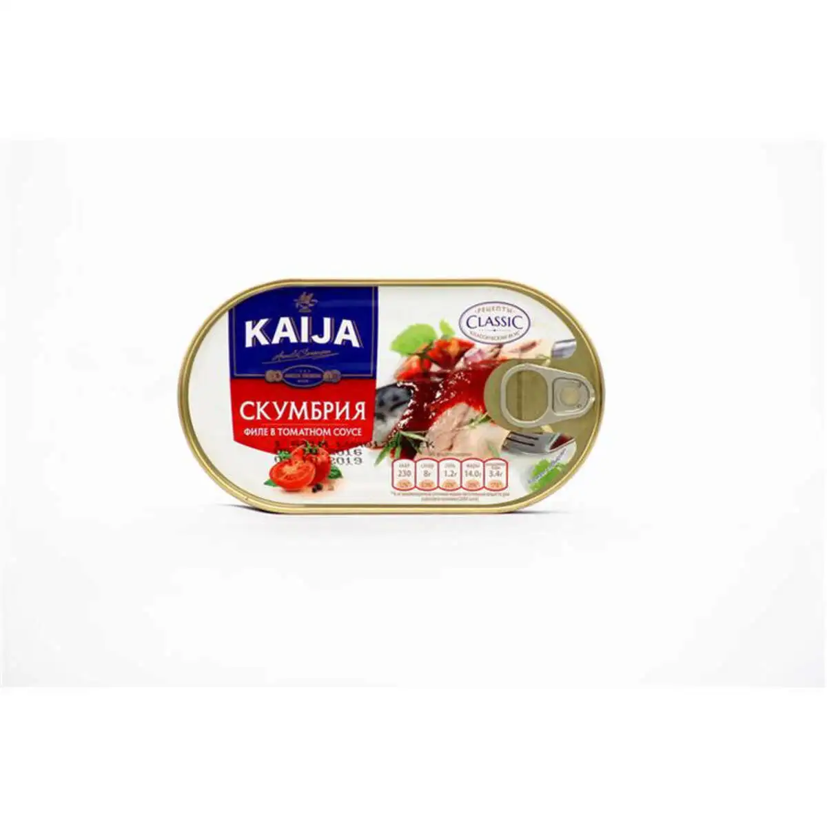 KONSERVA KAIJA SKUMBRIYA FILE/TOMAT 170GR