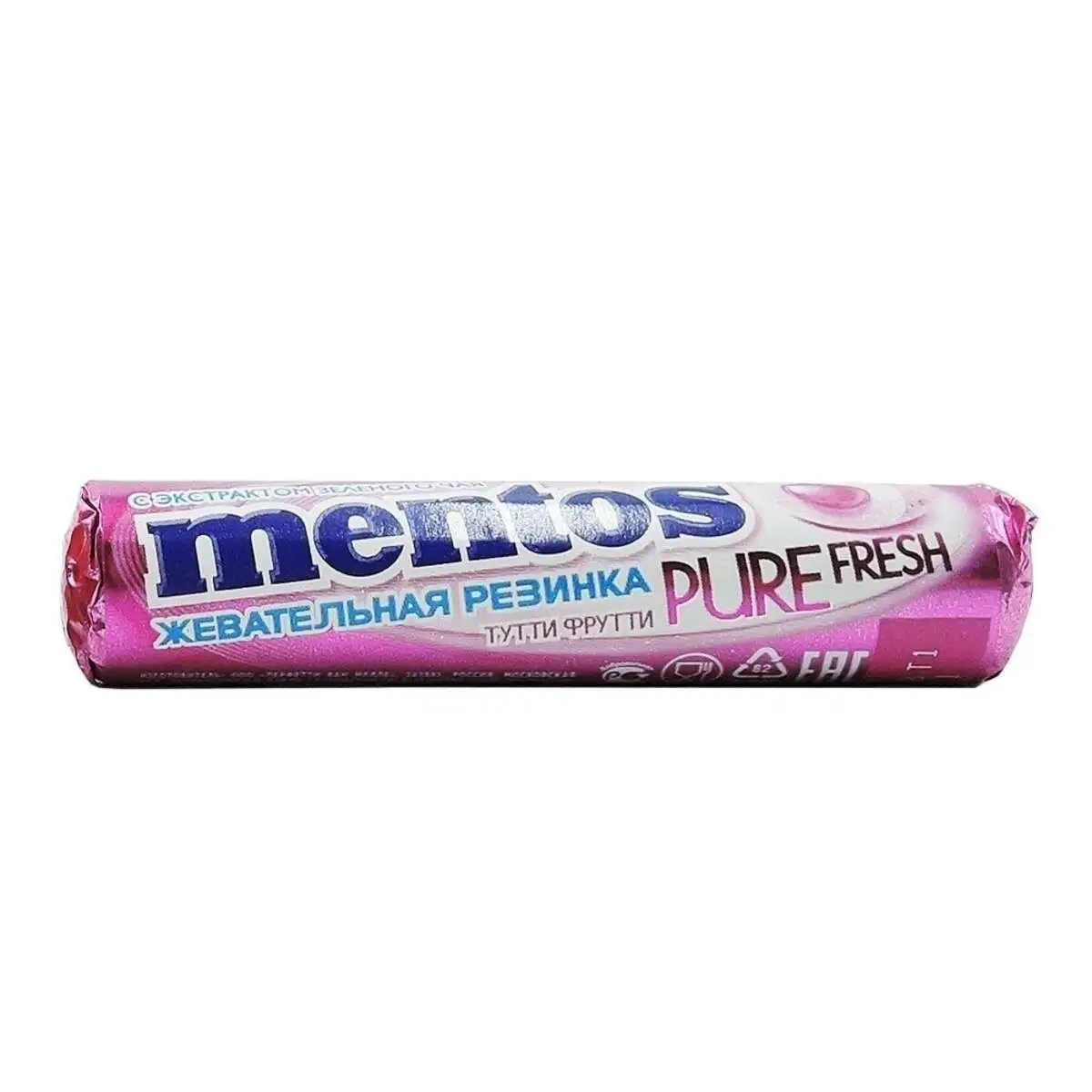 Жеват.Резинка Ментос Тутти Фрутти 15,5г(м)