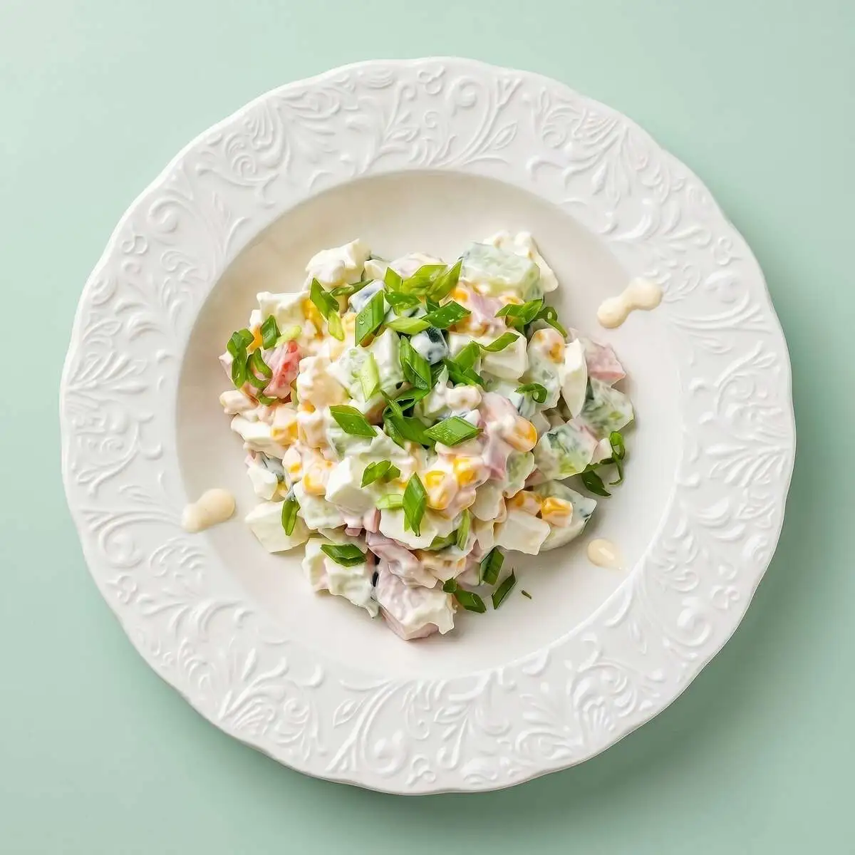 Салат крабовый с кукурузой