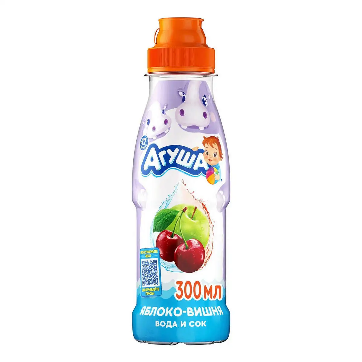AGUSA SOK YABLOKO-VISNA 300 ML