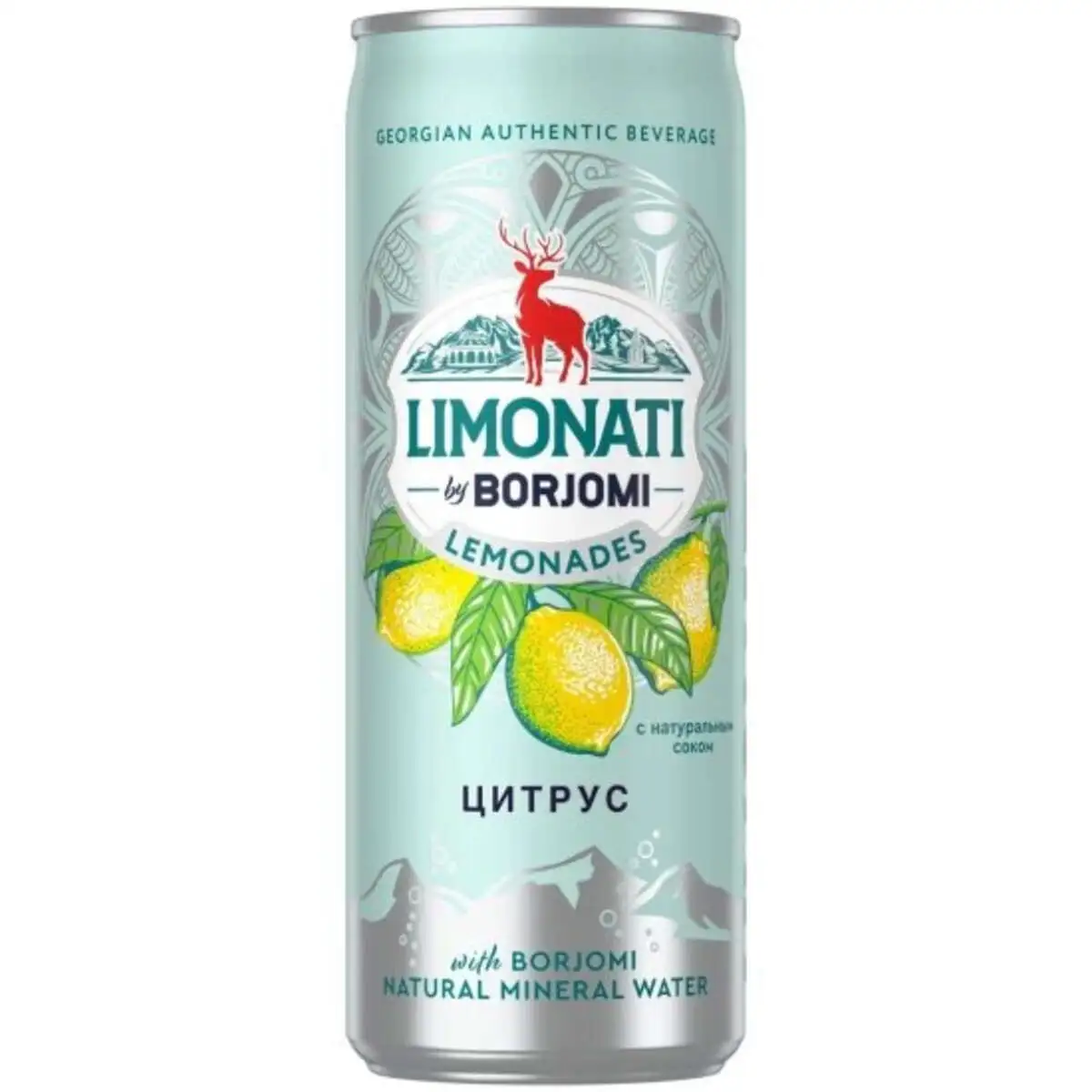 BORJOMI CAN 0.33 LM 1X12 CITRUS-LIME