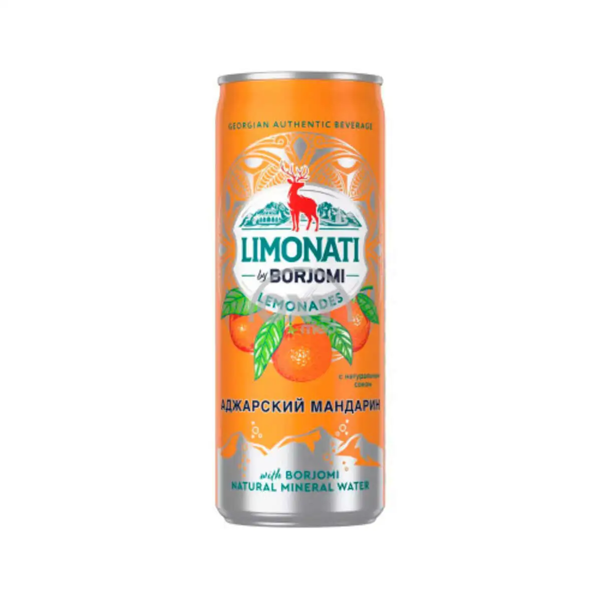 BORJOMI CAN 0.33 LM 1X12 MANDARIN-LEMON