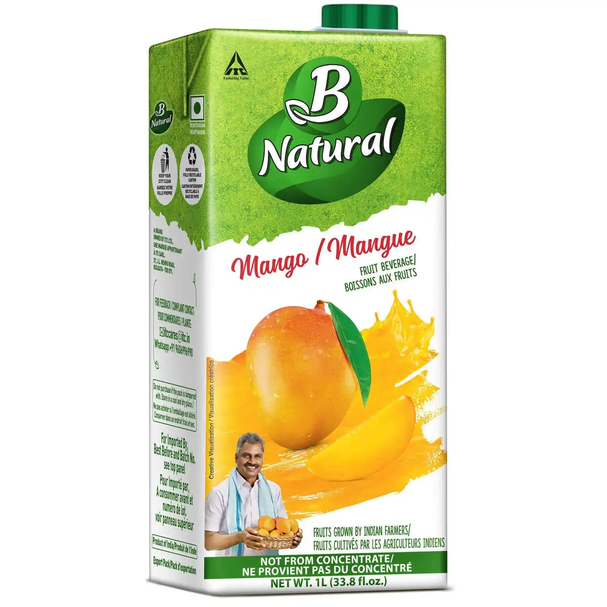 RJ NATURAL JUICE MANGO 1 LITR