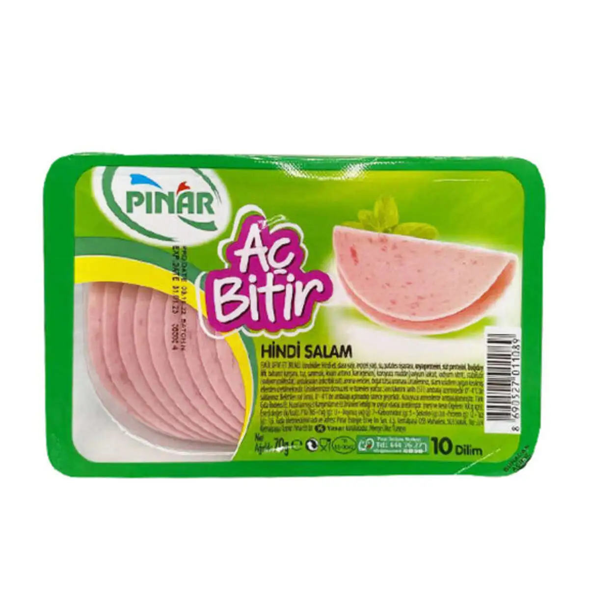 KOLBASA PINAR SALAM AC-BITIR HINDI 70GR