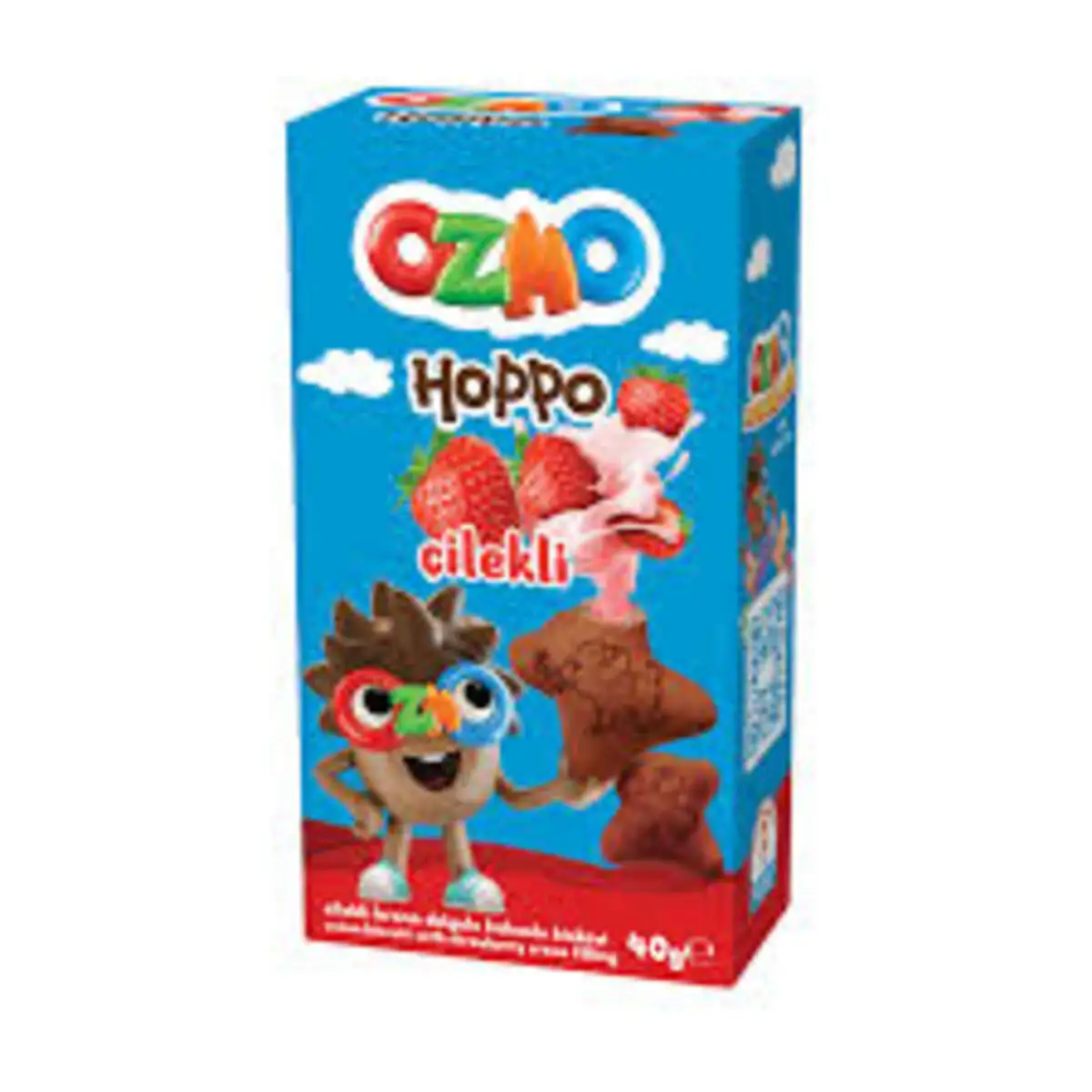 OZMO HOPPO CILEKLI BISKUVI 50GR