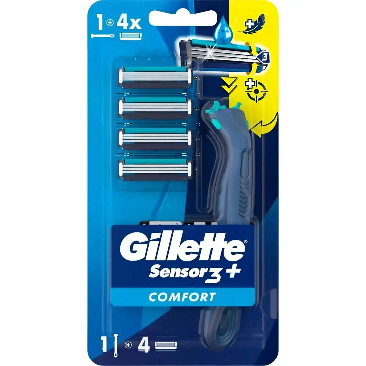 GILLETTE SENSOR 3 PLUS COMFORT H+4 CT