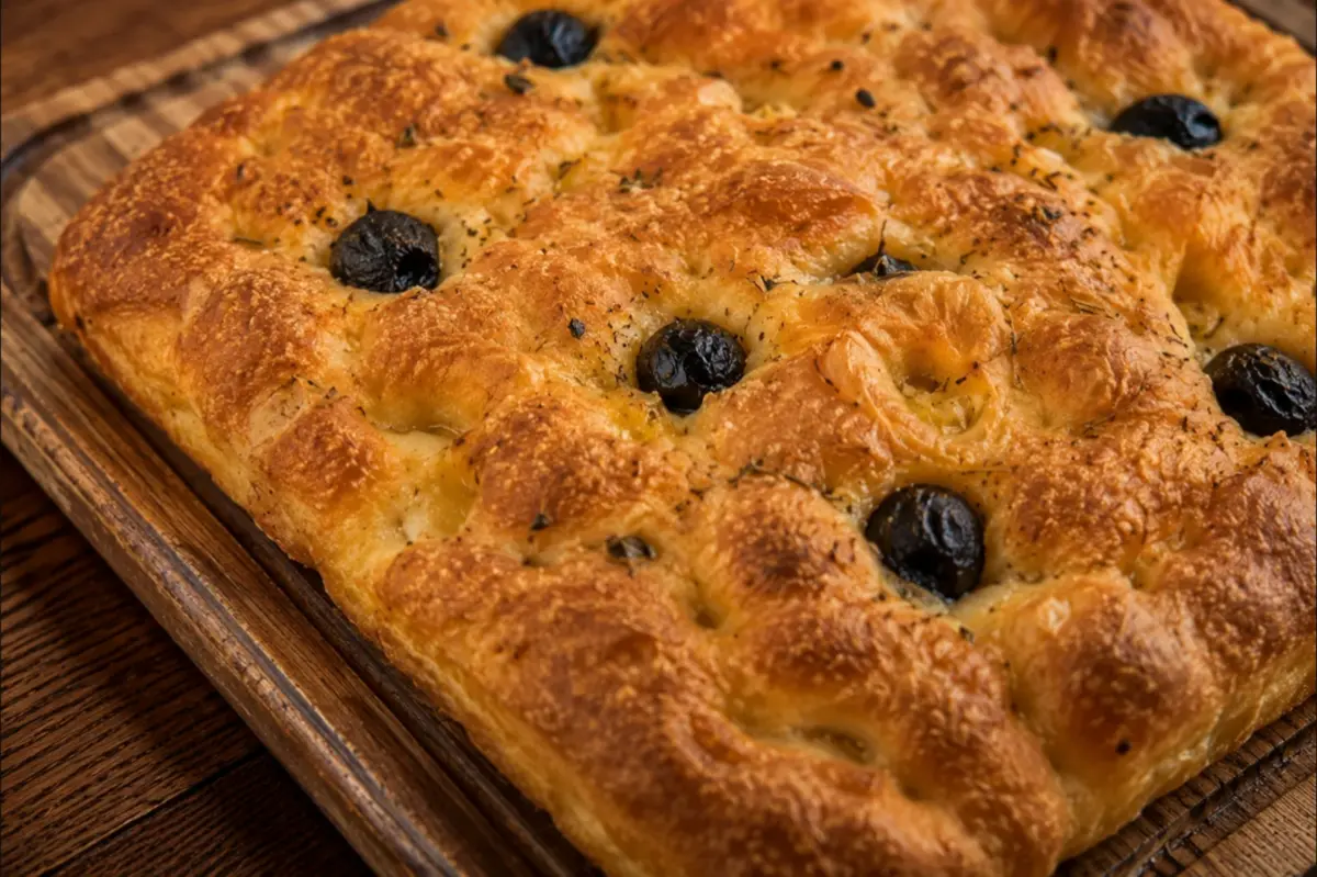 Фокачча с маслинами