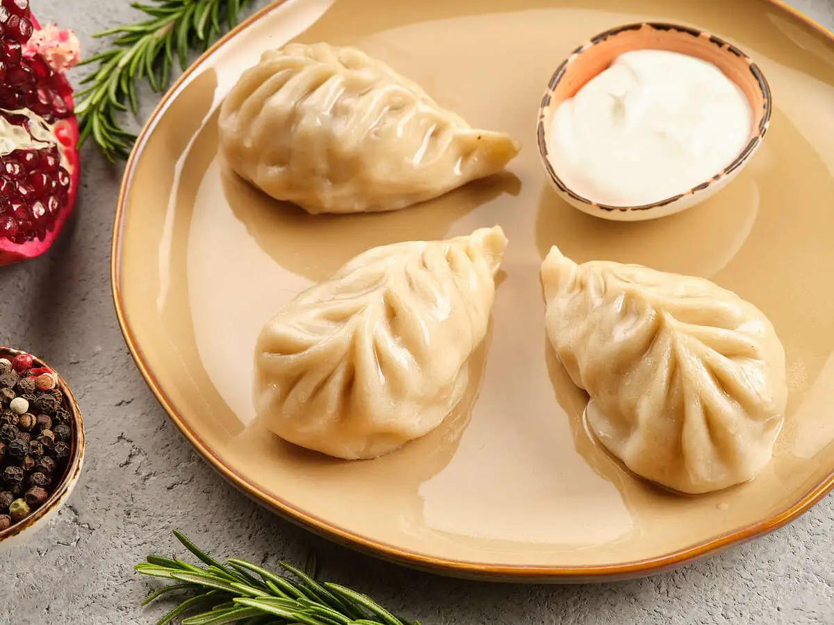 Манты с курицей