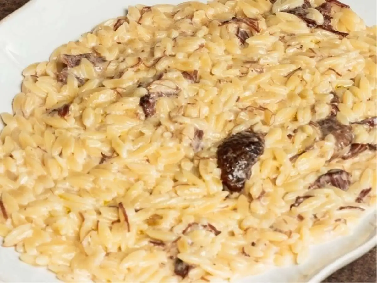 Орзо с говяжьими щеками