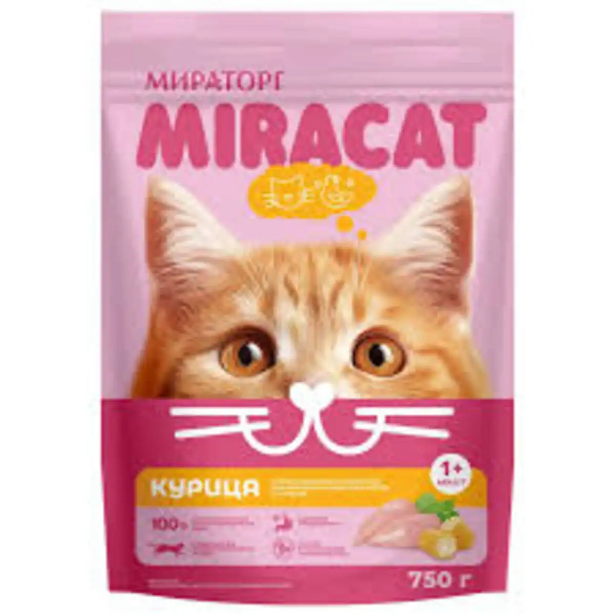 MIRACAT TOYUQ ETLI QURU YEM 5X750GR MRTG