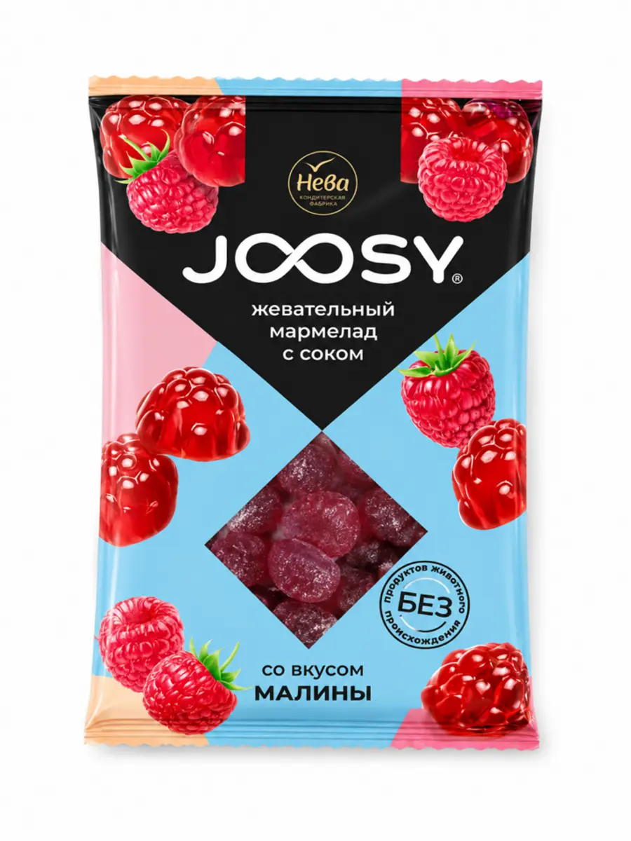 Мармелад Joosy со вкусом малины 240гр