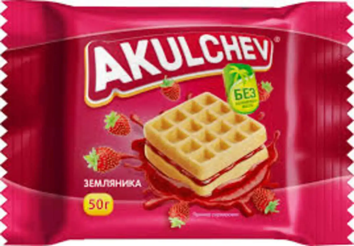 VENSKIYE VAFLI ZEMLYANIKA 50GR*27 AKL
