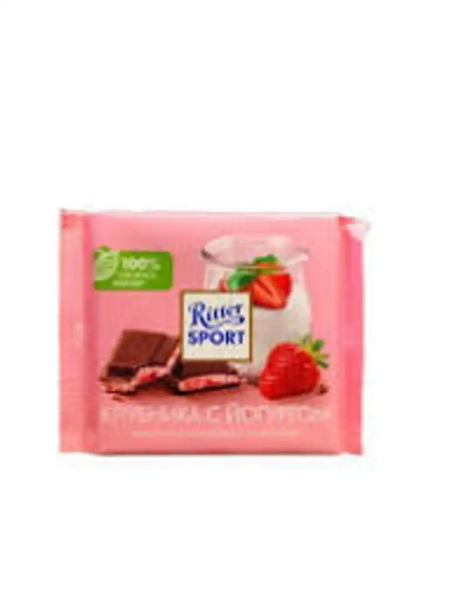 KLUBNIKA S YOGURT SOK.MOLOCNIY 12X100GR RITTER RUS