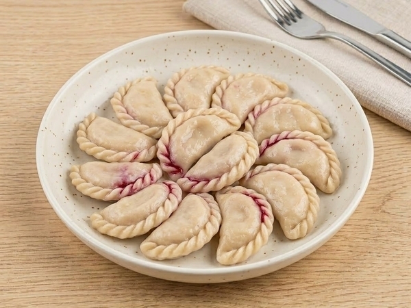 Вареники ручной лепки с вишней