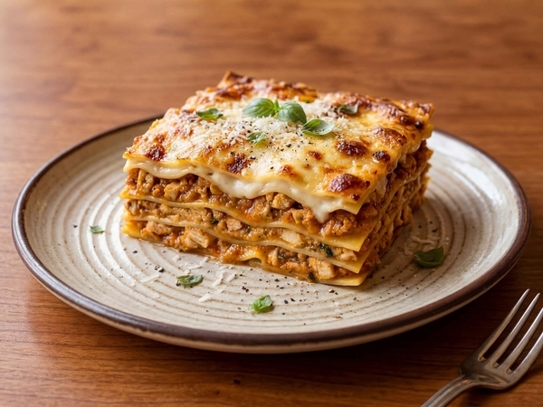 Лазанья с куриным фаршем