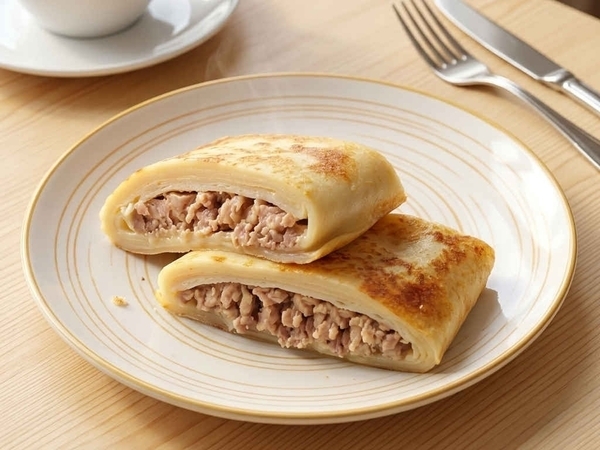 Блин с ветчиной и сыром
