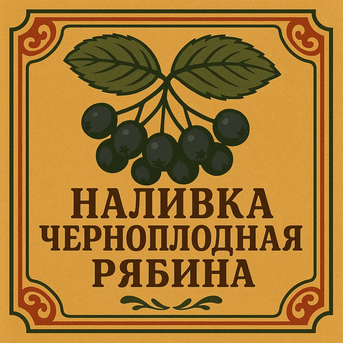 Наливка Черноплодная рябина 