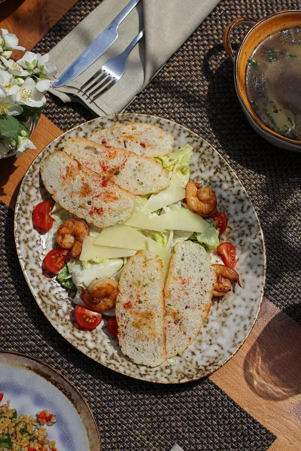 Цезарь с креветками