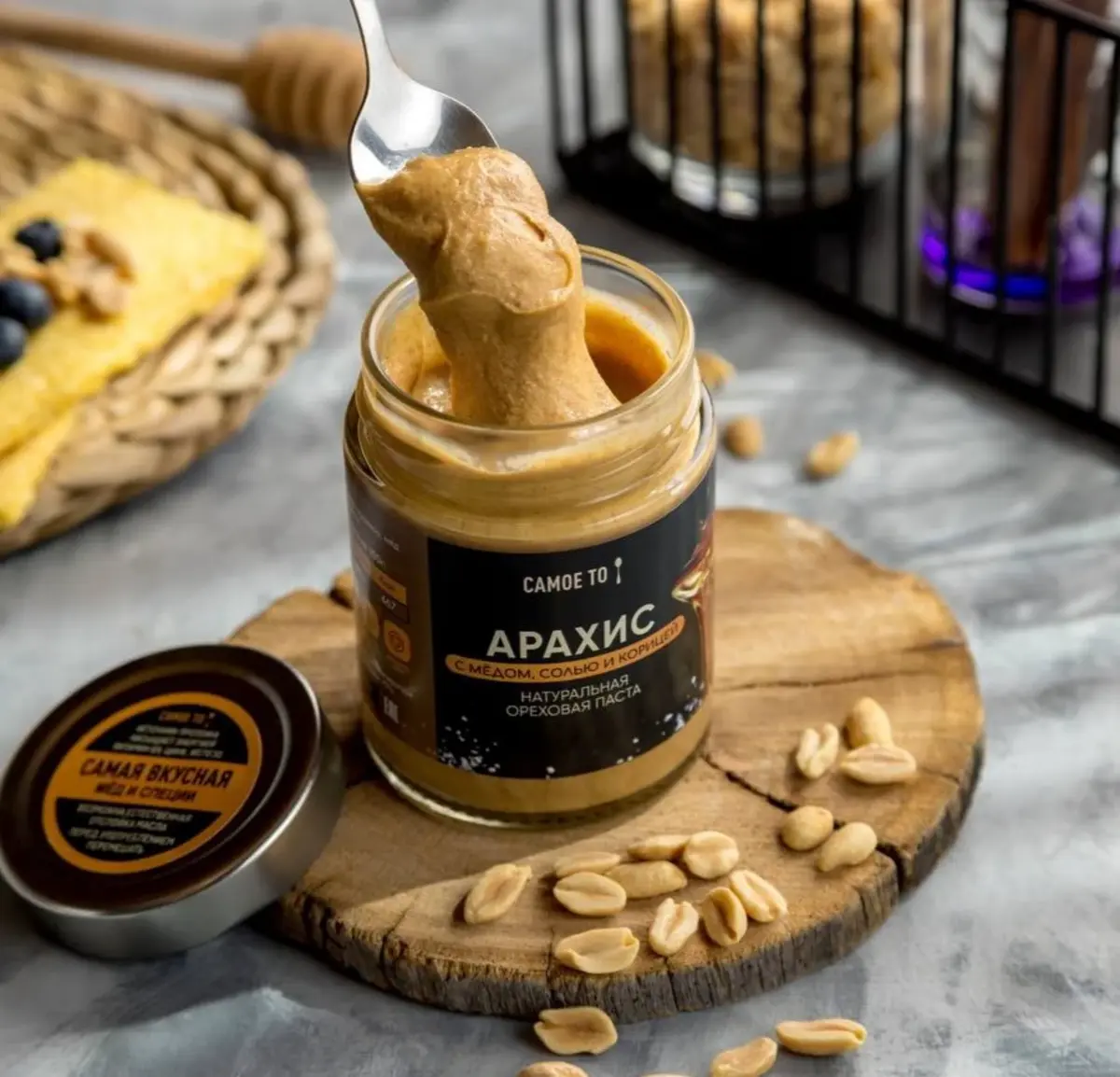 Паста из арахиса, меда и корицы «Самое то»