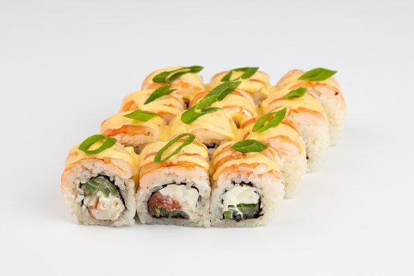 Сборный сет роллов "Креветочная фила" (Бостон, Ля круиз, Малибу)