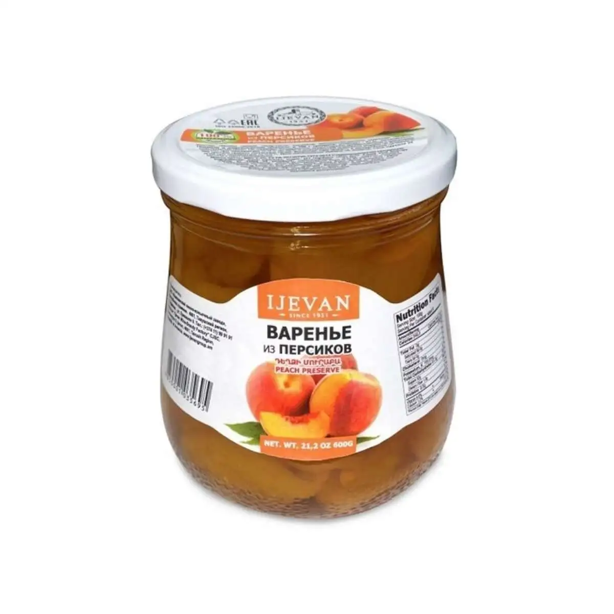 Варенье Персиковое Иджеван 0,6л(м)