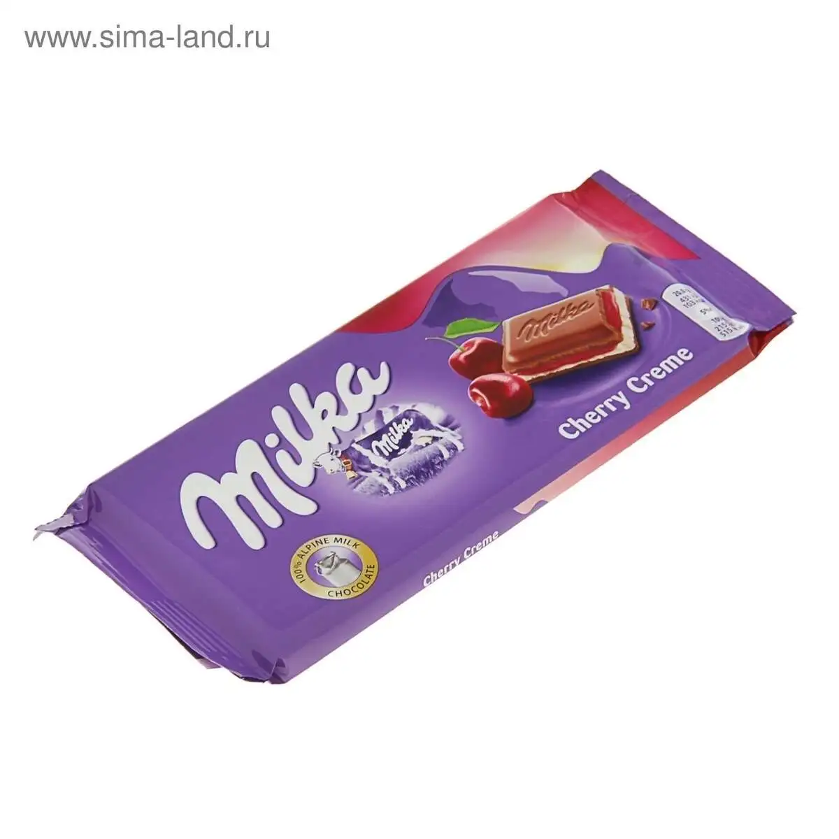 Шоколад Милка Нежная Начинка Вишня 80ГР