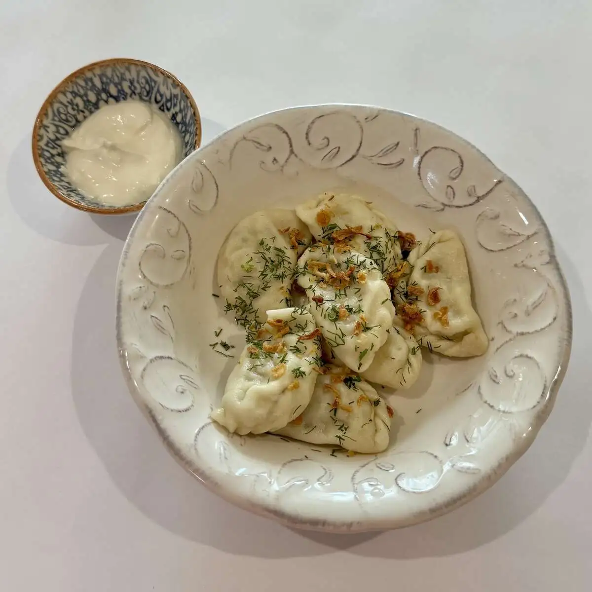  Вареники с картофелем и грибами