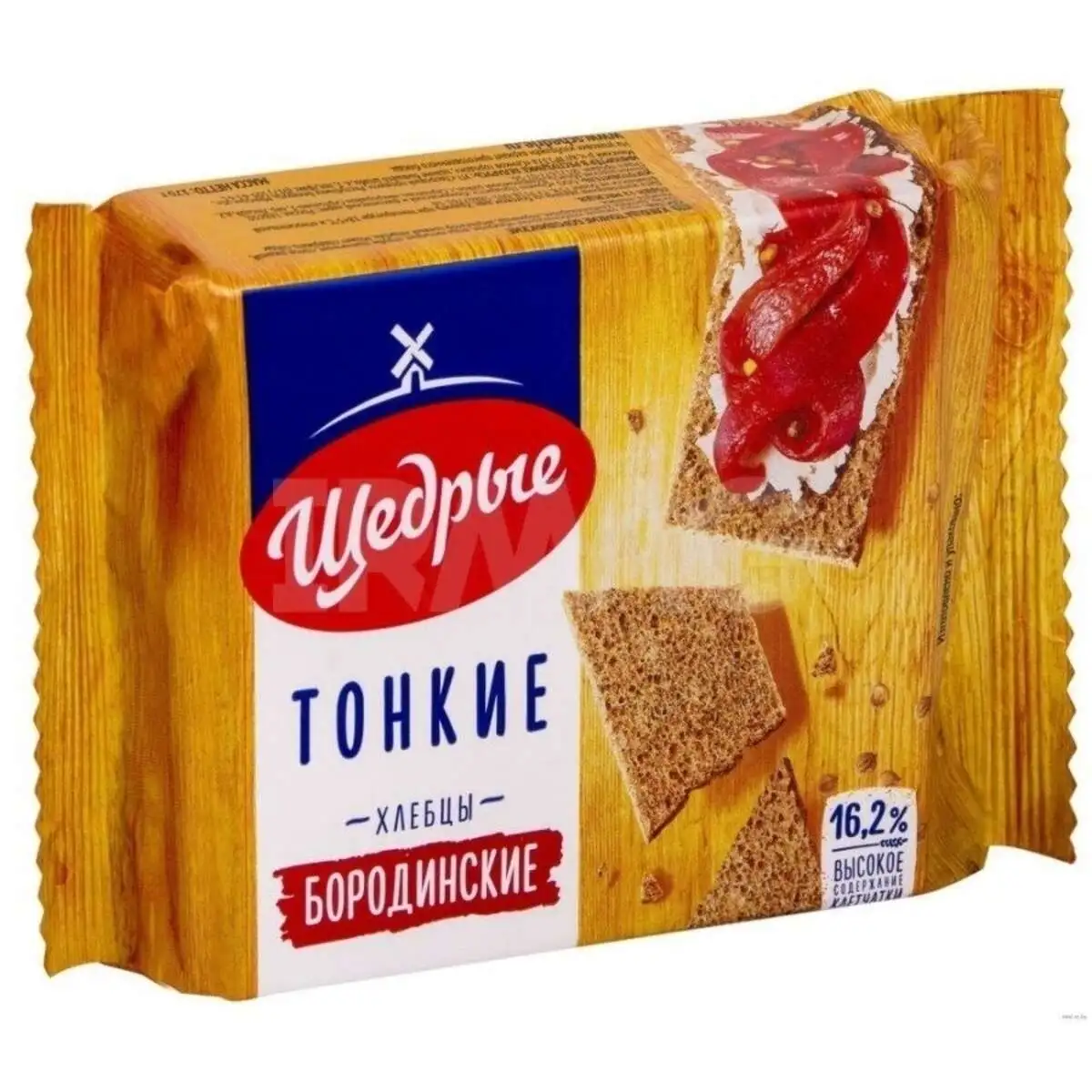 Хлебцы Щедрые Бородинские Тонкие 170г(м)