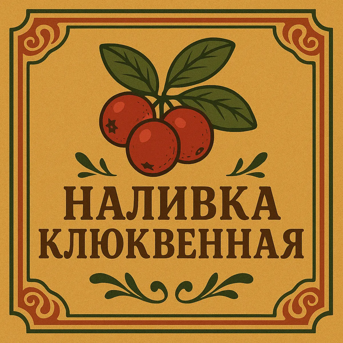 Наливка Клюквенная