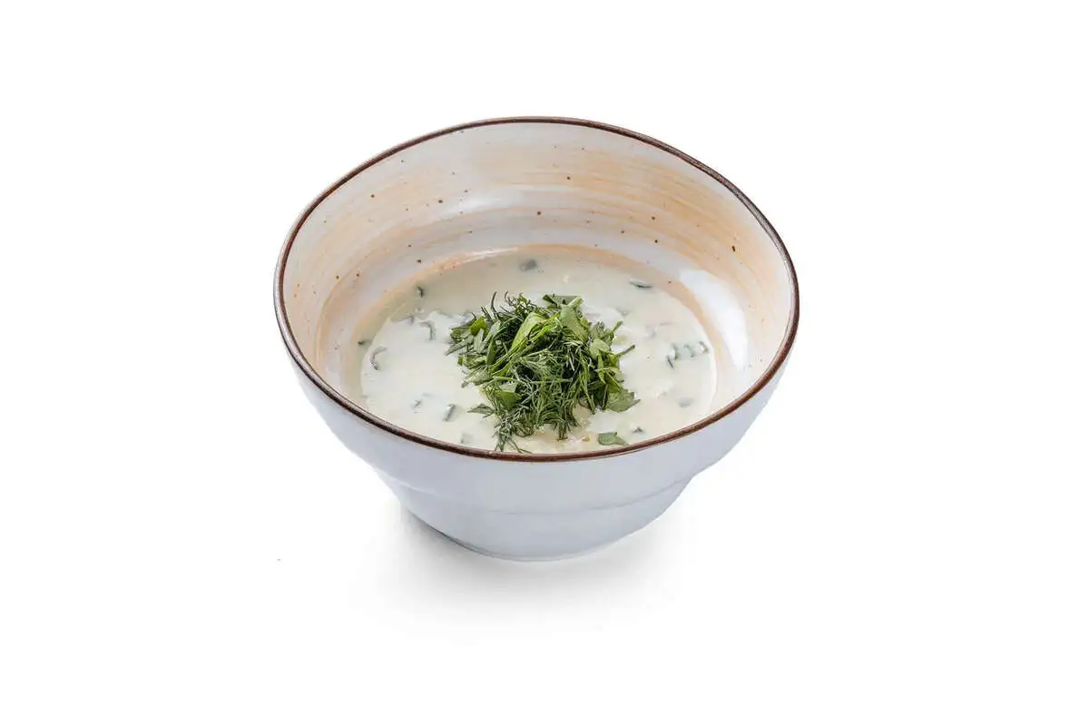 Окрошка с говядиной с квасом