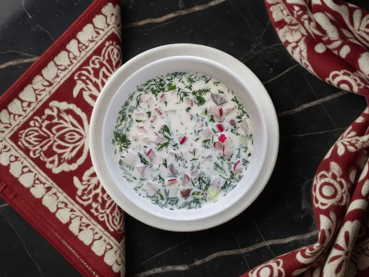 Окрошка овощная