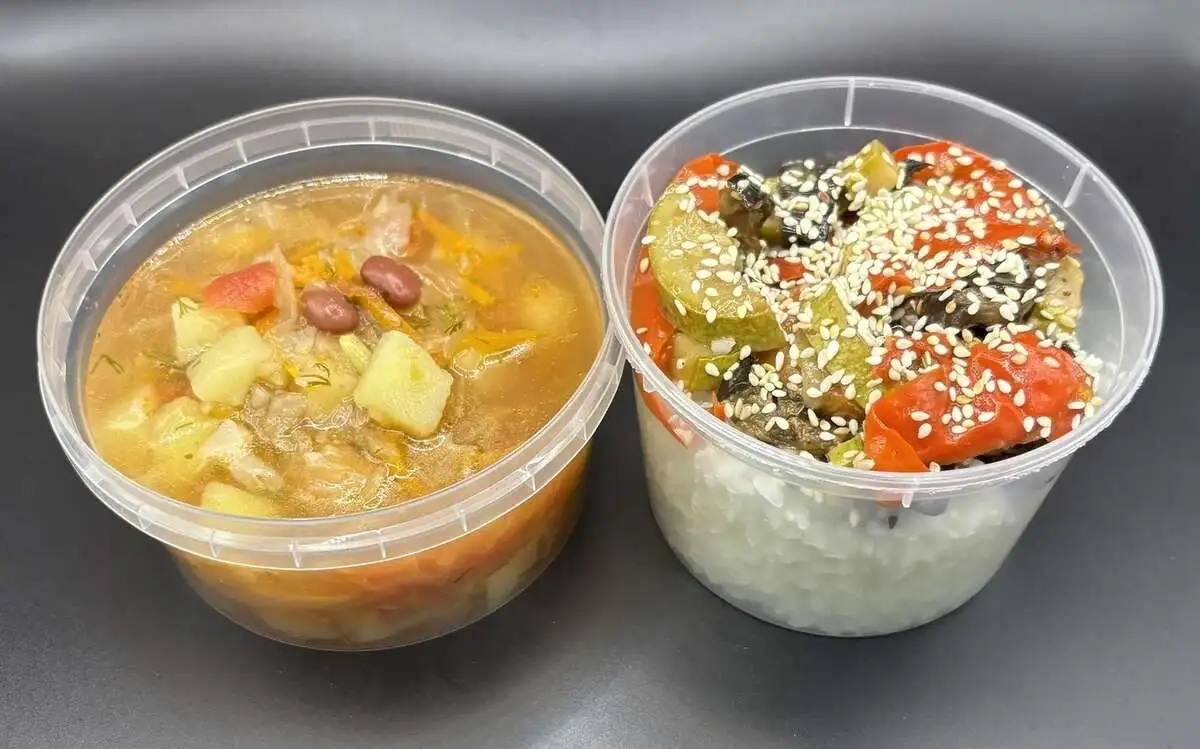 2 Гурман: Овощные щи, Овощи по-домашнему с рисом