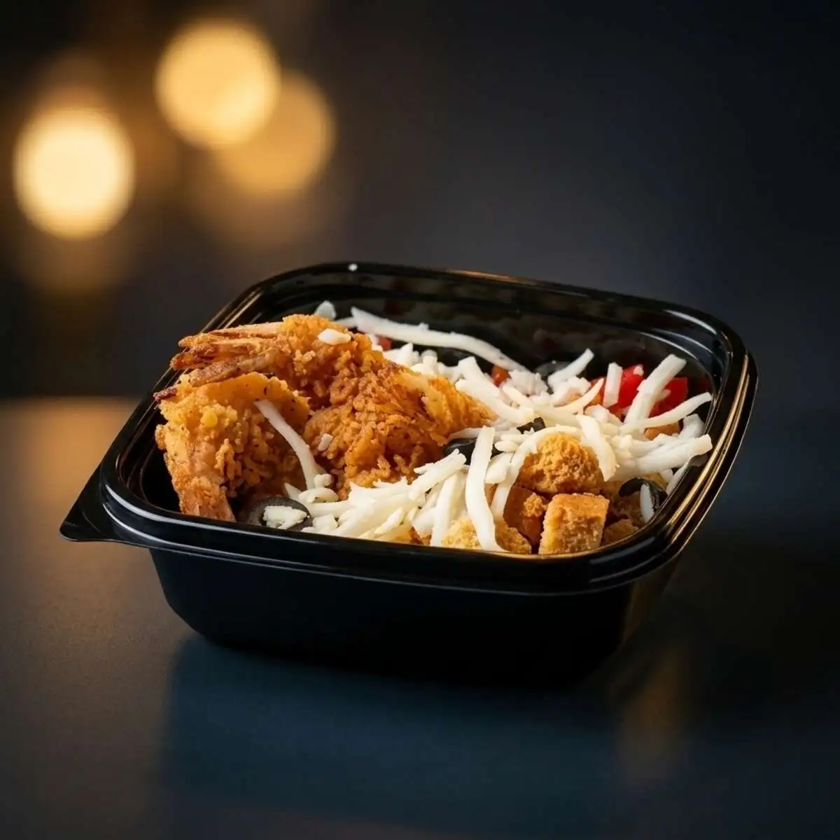 Салат Цезарь с креветками 180г