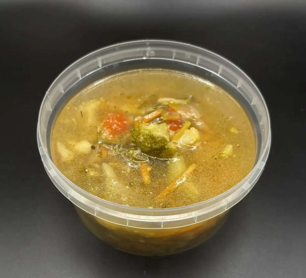 Овощной с брокколи и фасолью