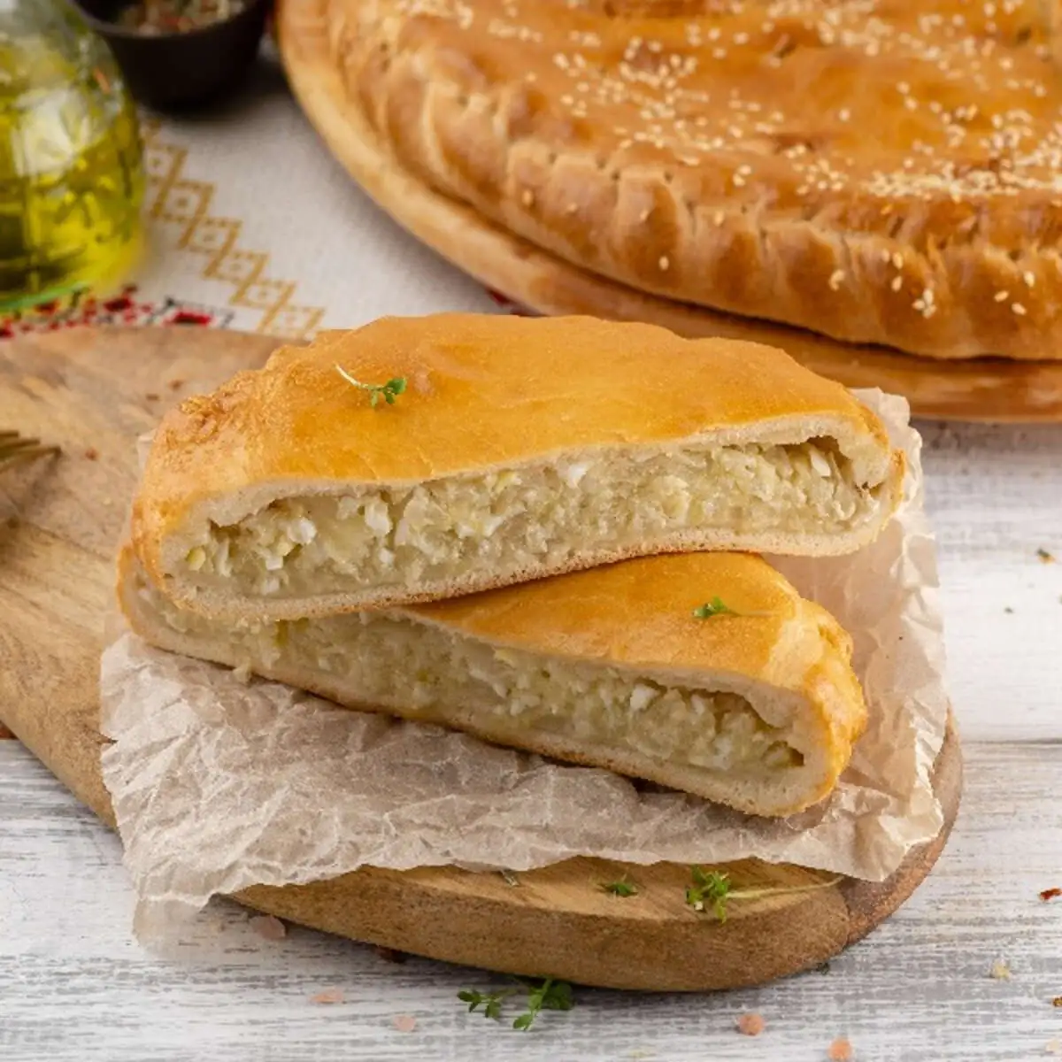 Пирог с капустой и яйцом