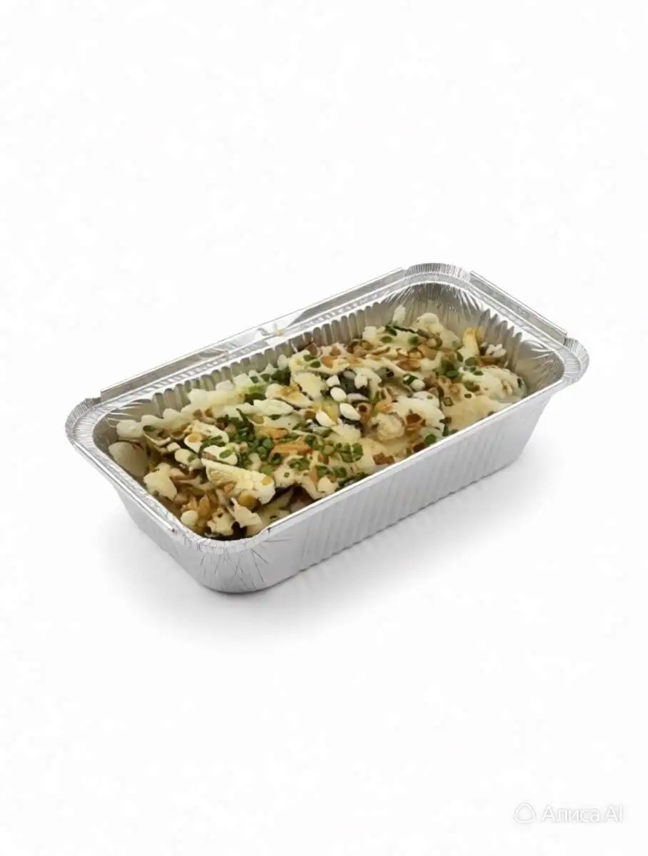 Фри с беконом и грибами
