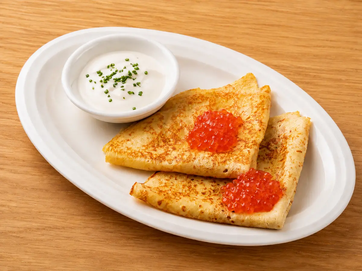 Блины с икрой