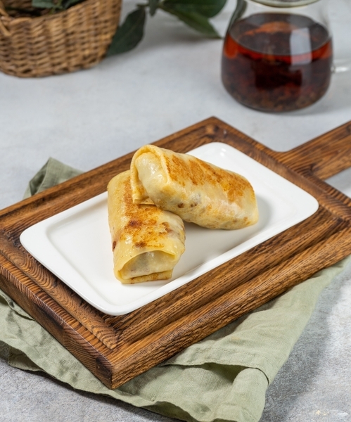 Блинчик с курицей и грибами