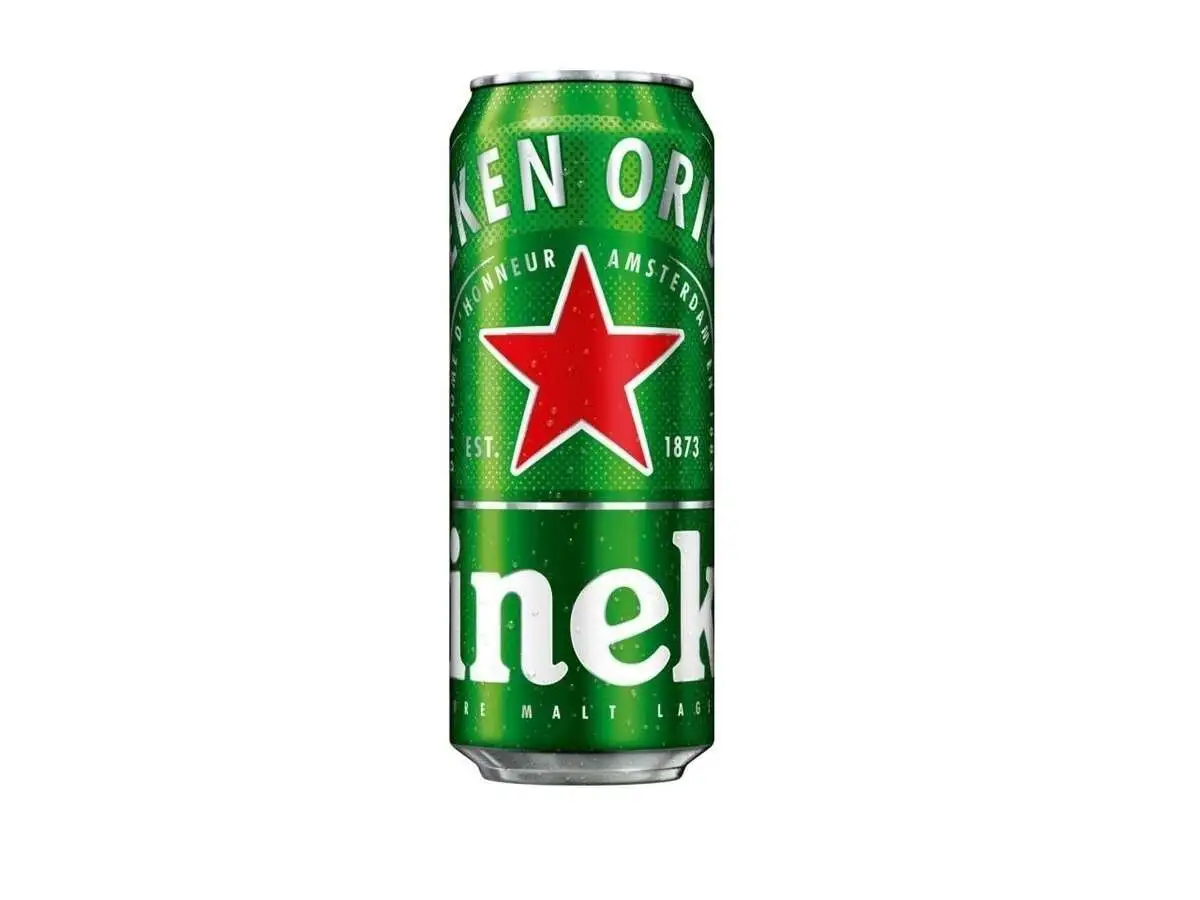 Пиво Хайнекен Светлое 5% 0,5л ж/б