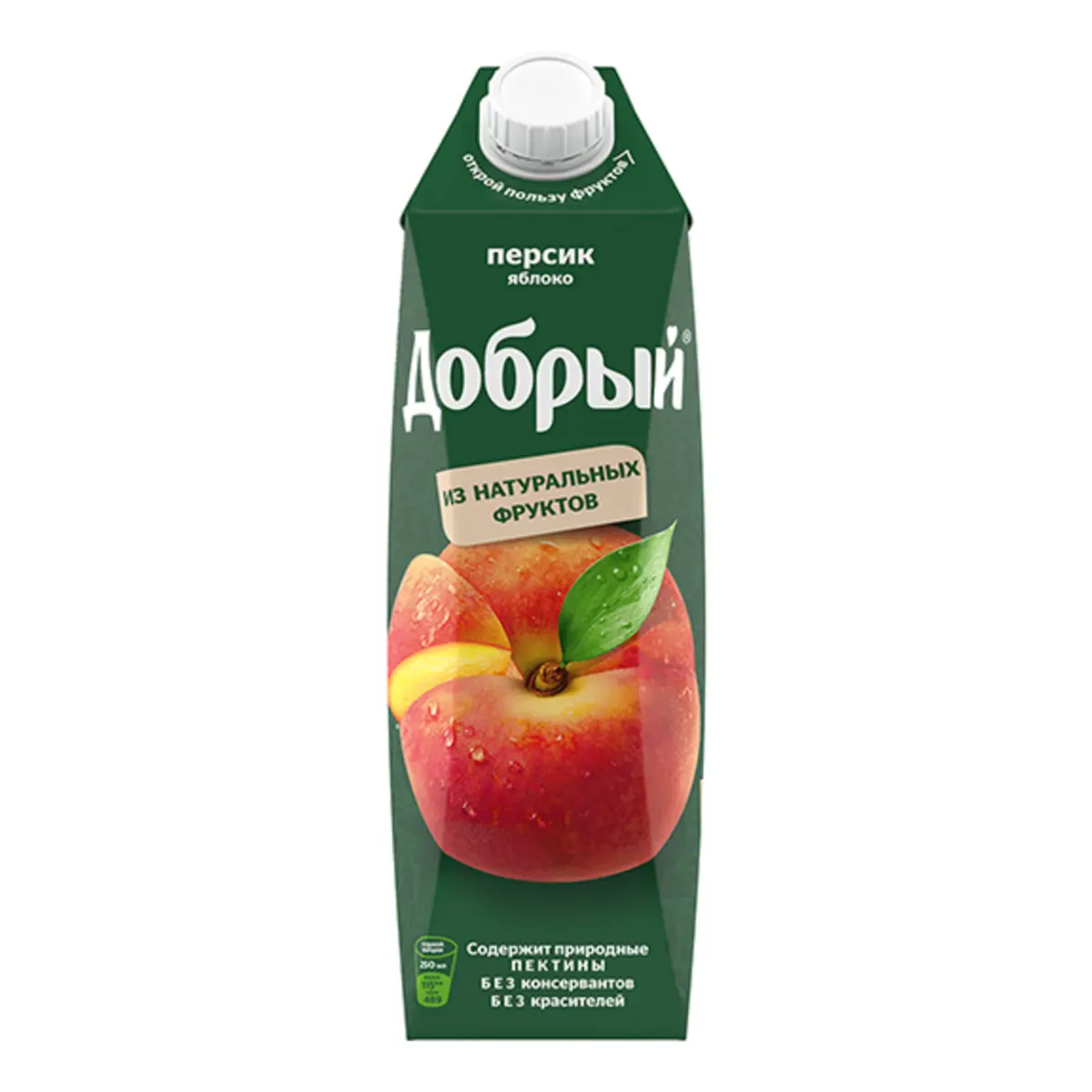 Сок Персик-Яблоко Добрый 1л(м)