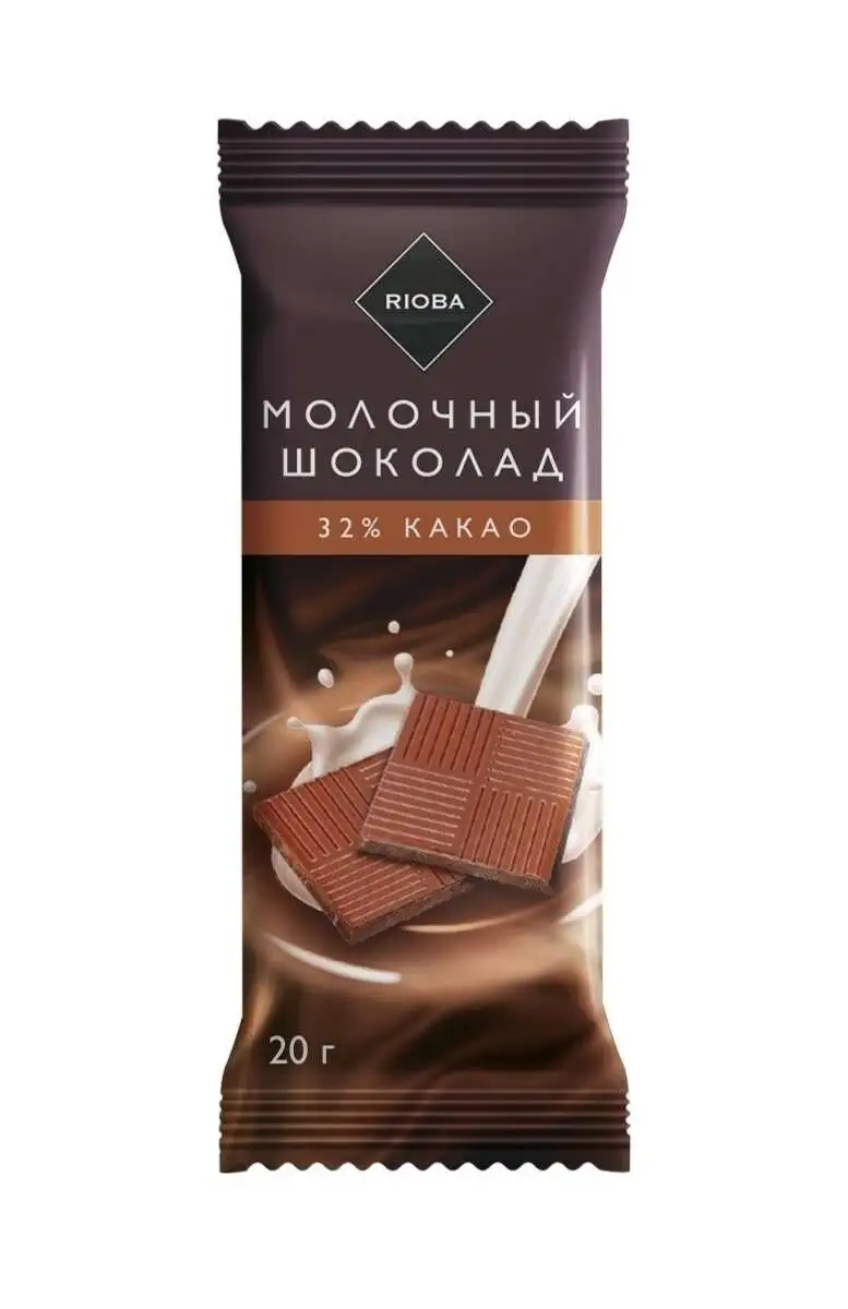 Шоколад молочный РИОБА 32% какао 20гр.(м)