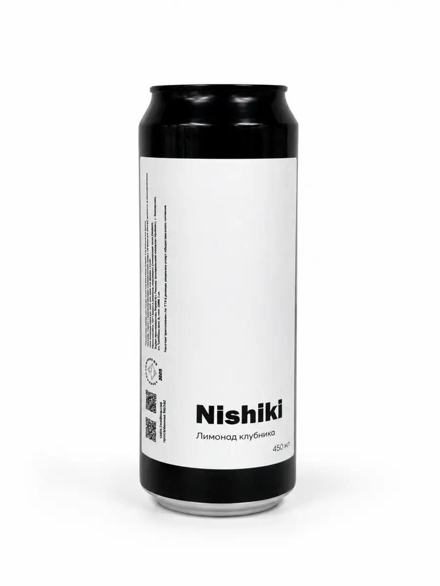 Крафтовый лимонад Nishiki со вкусом Клубника