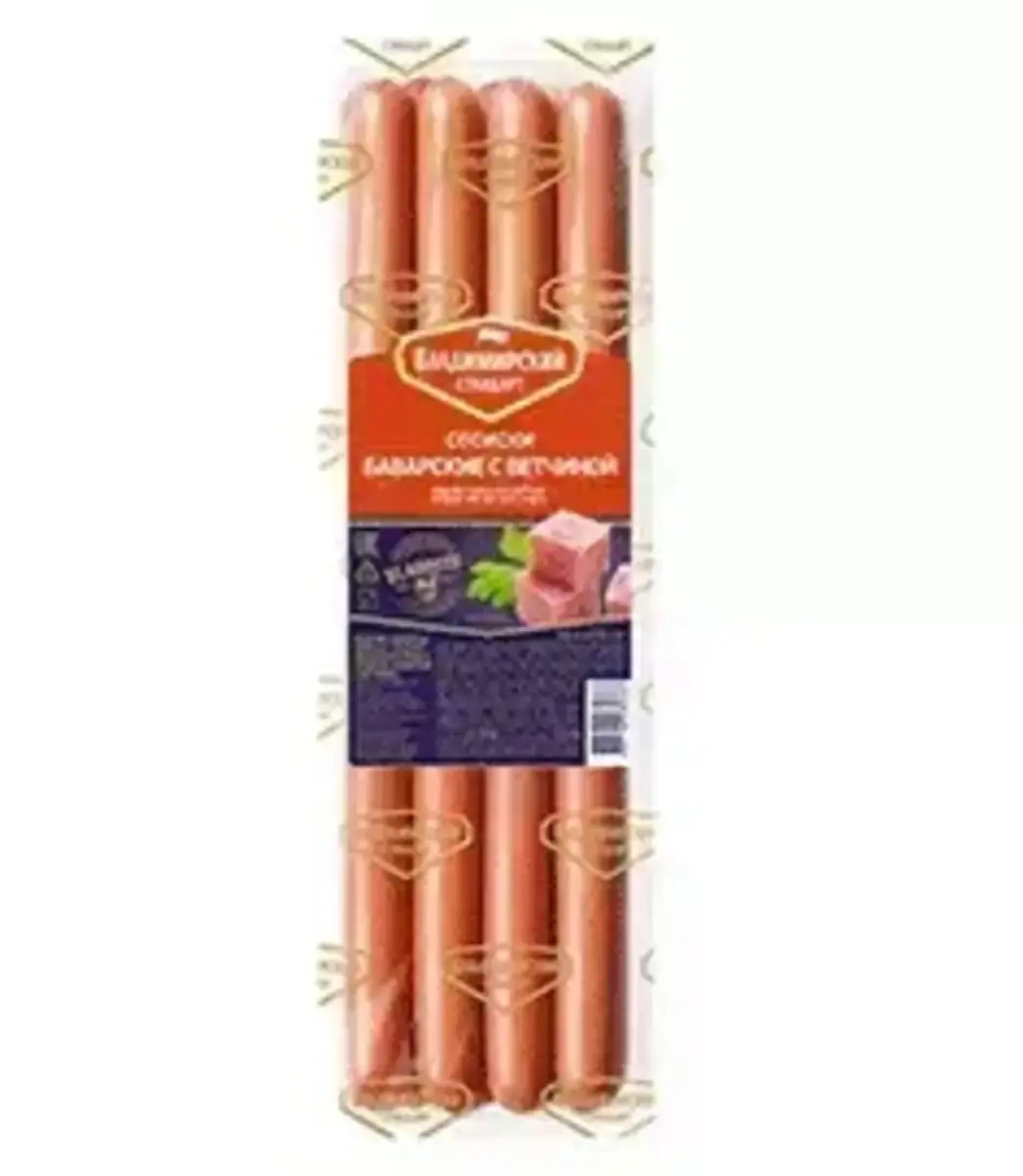 Сосиски Баварские с Ветчиной 350г(м)